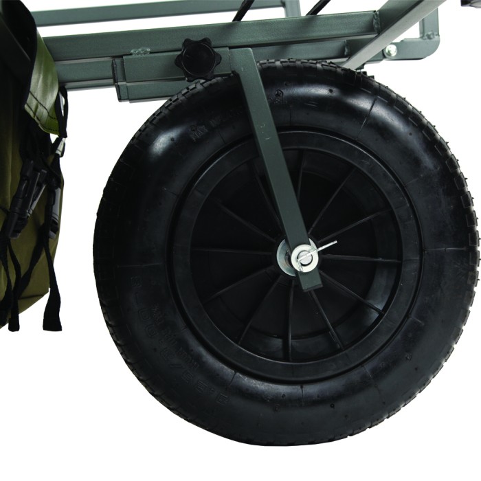 Advanta Session Plus Carp Fishing Barrow Close Up Wheel