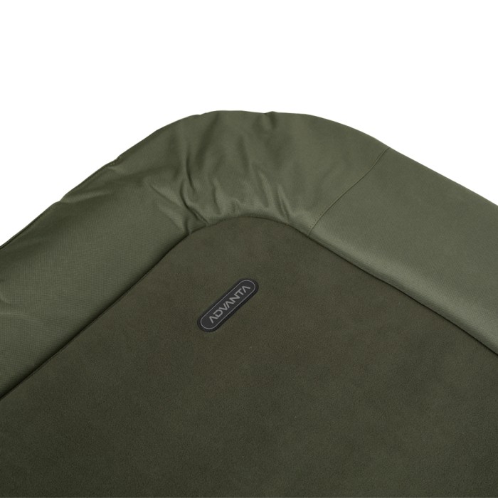 Advanta XL 8 Leg Green Session Bedchair Close Up 1