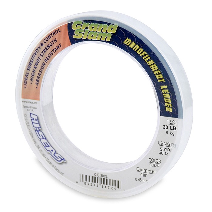 AFW Grand Slam Clear Monofilament Leader 50yd