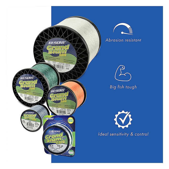 AFW Grand Slam Clear Monofilament Line 1lb Spool 1