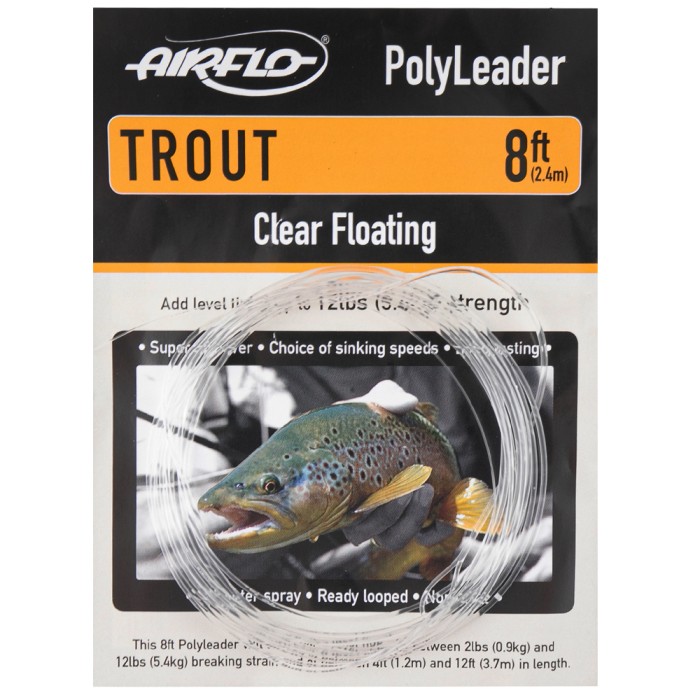 Airflo Poly Leader Trout 8ft Clear Floating