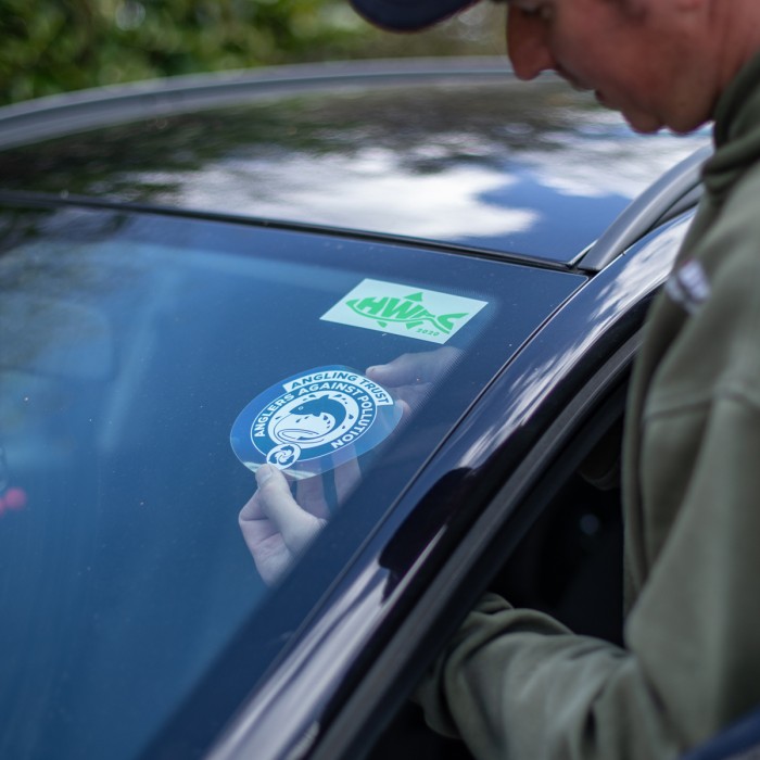 Anglers Against Pollution Enamel Badge, Car and Tackle Box Stickers Lifestyle 4