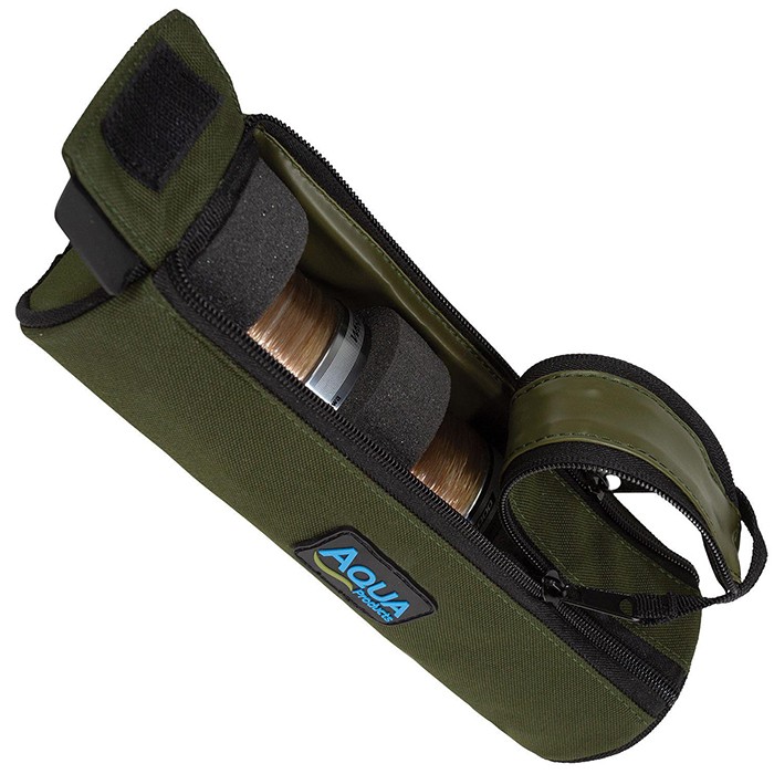 Aqua Black Series Fishing Spool Case Open