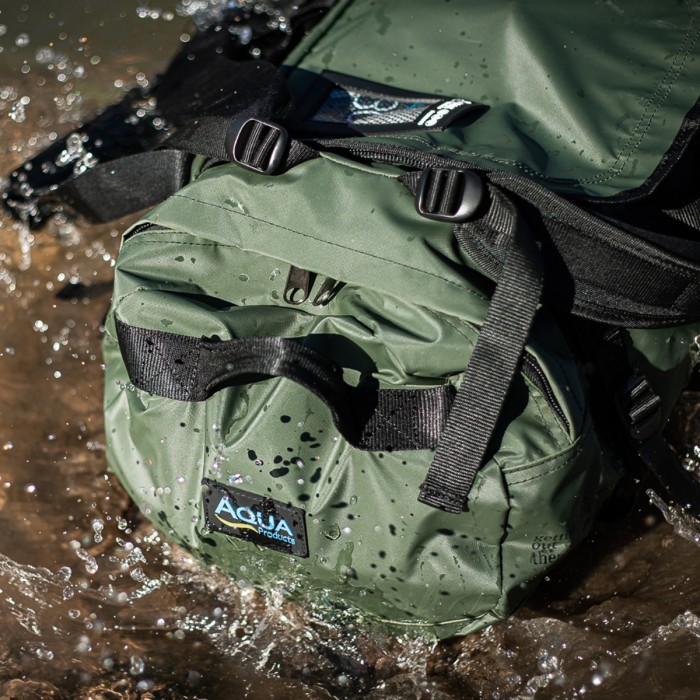 Aqua Black Series Torrent Duffel Fishing Bag In Use  Waterproof