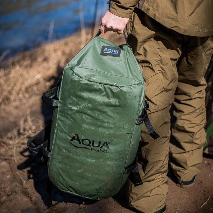 Aqua Black Series Torrent Duffel Fishing Bag In Use 6