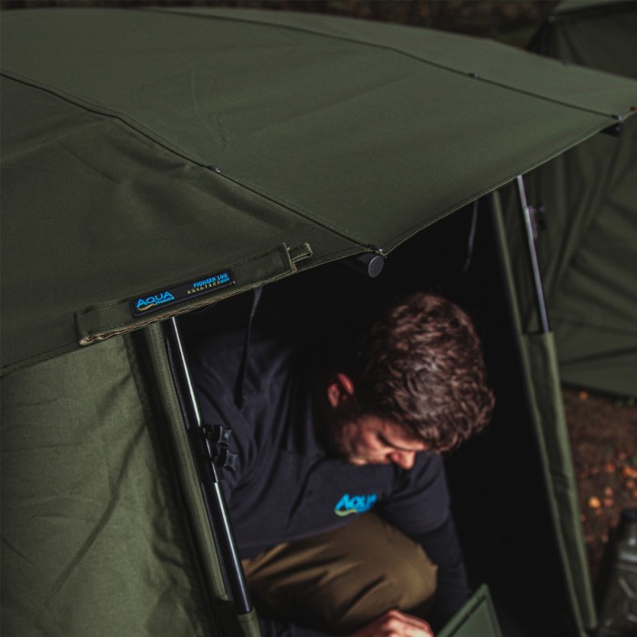Aqua Pioneer 100 Bivvy Aquatexx EV 1.0 Skull Cap In Use 1