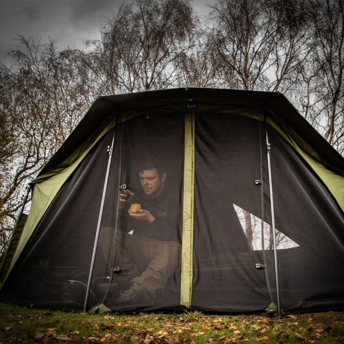 Aqua Pioneer 100 Bivvy Insect Panel In Use  2