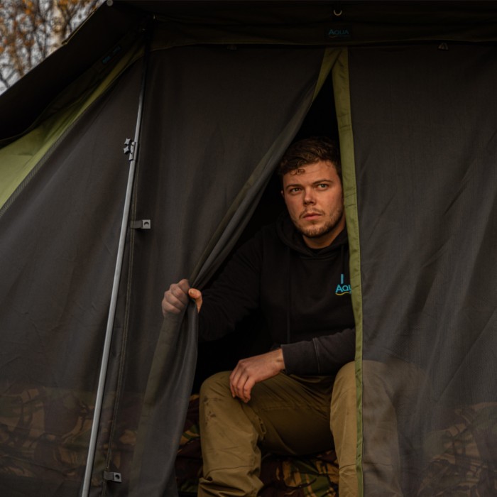 Aqua Pioneer 100 Bivvy Insect Panel In Use  3