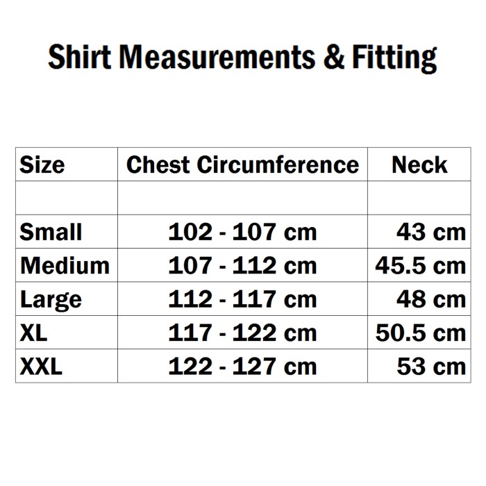 Aqua Products LS Blue Check Flannel Shirt Size Guide