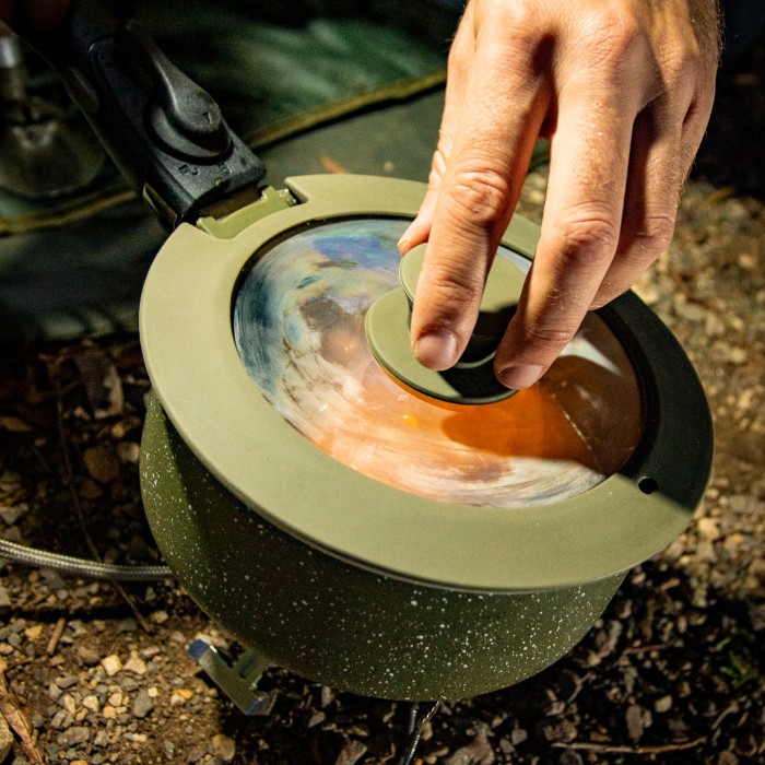 Trakker Armolife Fishing Cookset Lid In Use 5