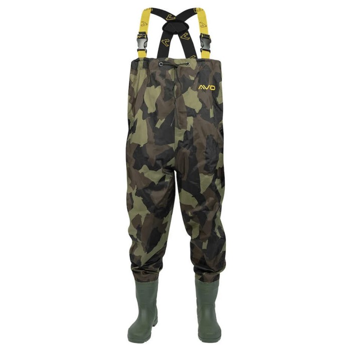 Avid Carp 420D Camo Chest Fishing Waders
