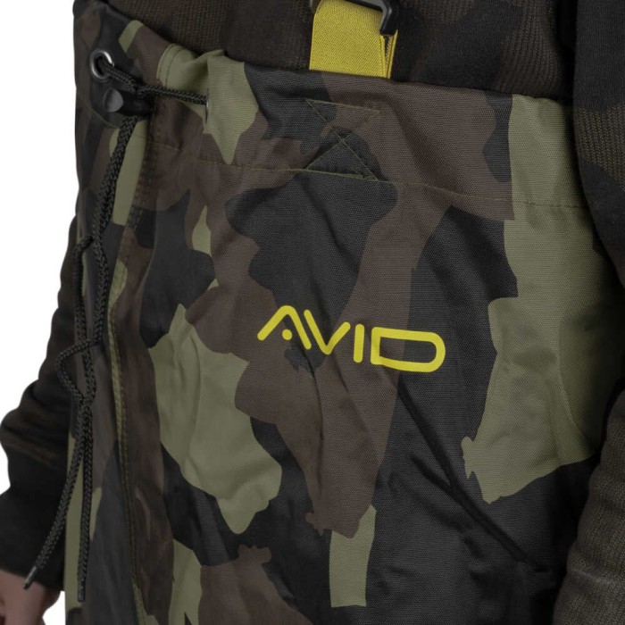 Avid Carp 420D Camo Chest Fishing Waders Close Up 1