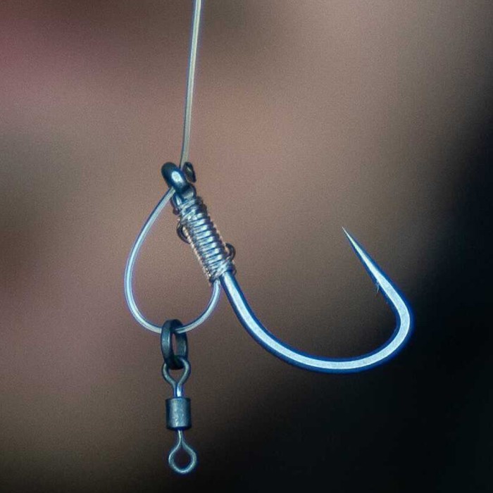 Avid Carp Armorok Chod Hooks - Barbed In Use