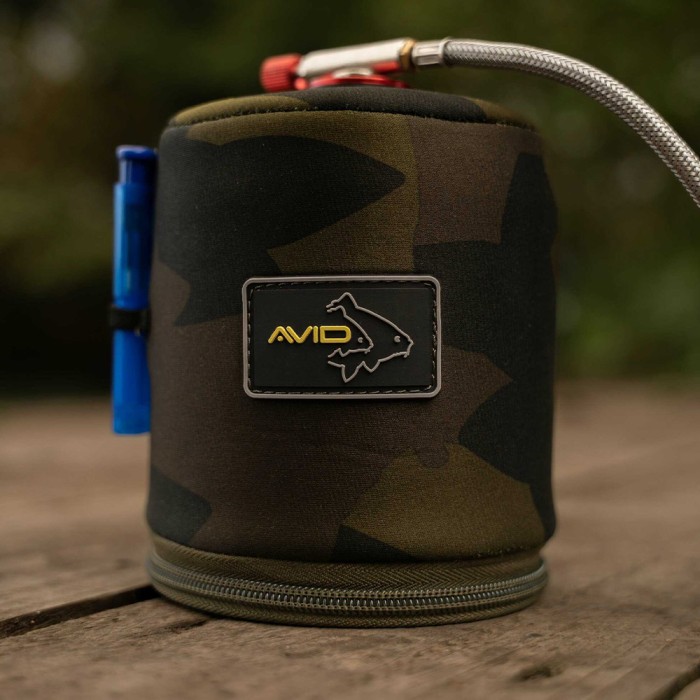 Avid Carp Camo Neoprene Gas Canister Holder 1