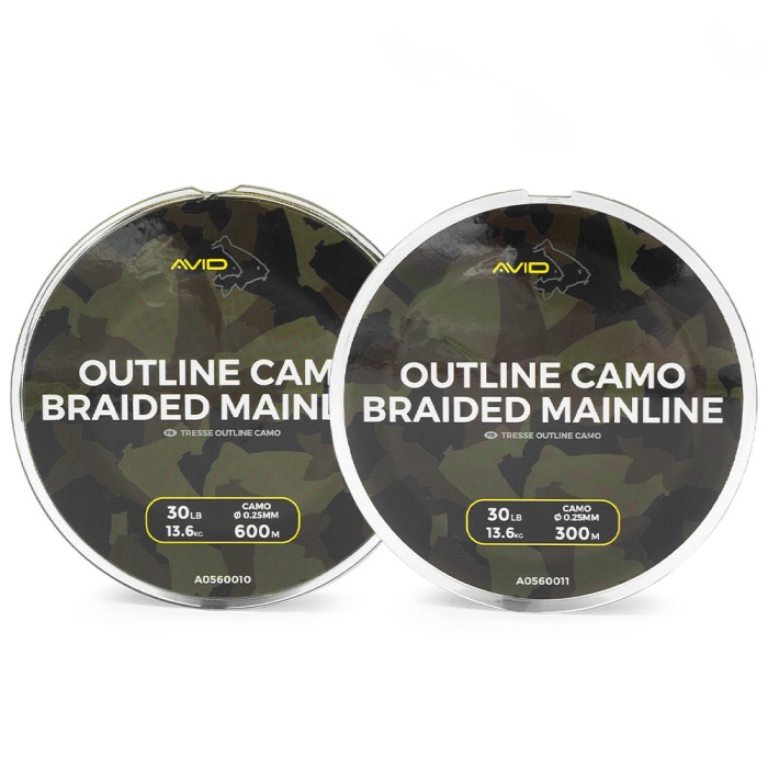 Avid Carp Outline Camo Braided Mainline 300m 2