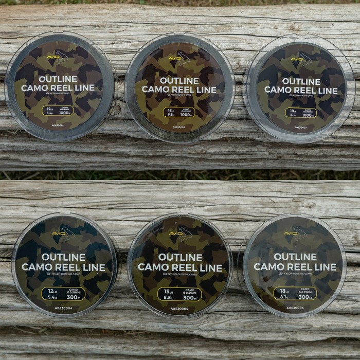 Avid Carp Outline Camo Reel Line 2