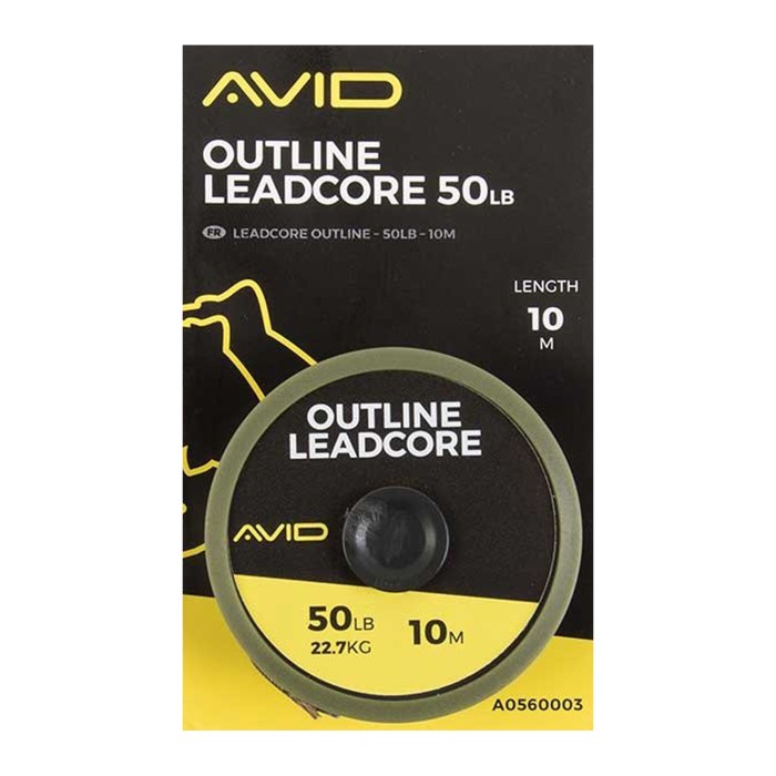 Avid Carp Outline Leadcore 10m 50lb Packet