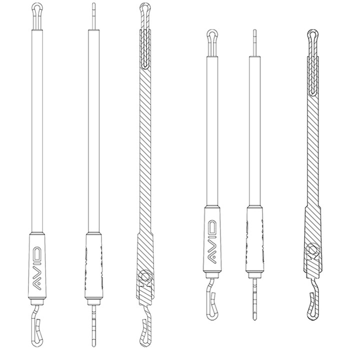 Avid Carp QC Bag Stems Diagram