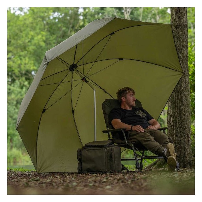 Avid Carp Revolve 3m Brolly In Use 1
