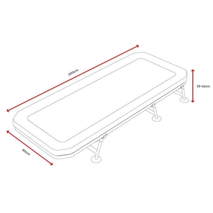 Avid Carp Revolve Bedchair Dimensions