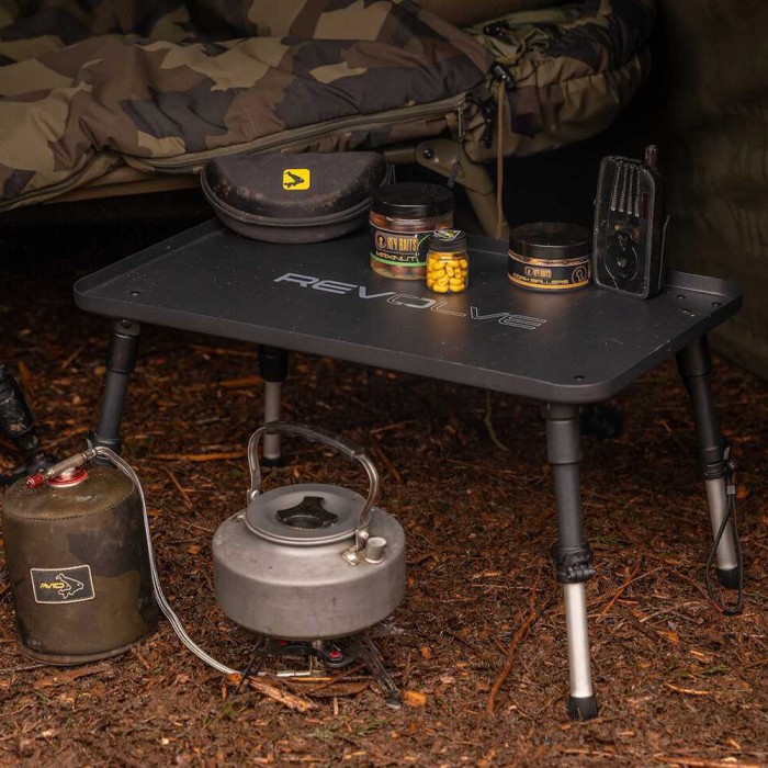 Avid Carp Revolve Bivvy Table In Use 4