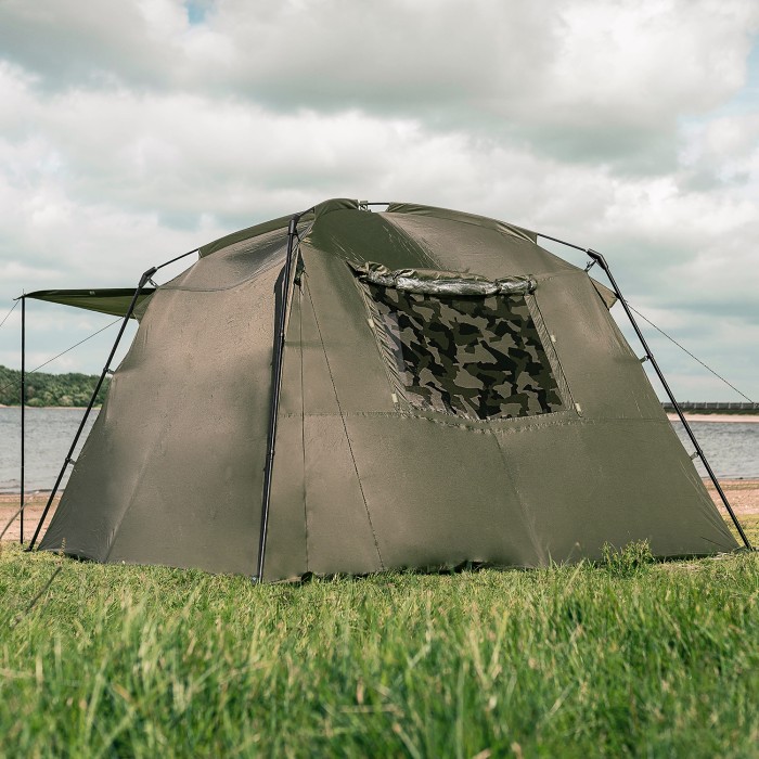 Avid Carp Fishing Screen House 3D Compact In Use Back