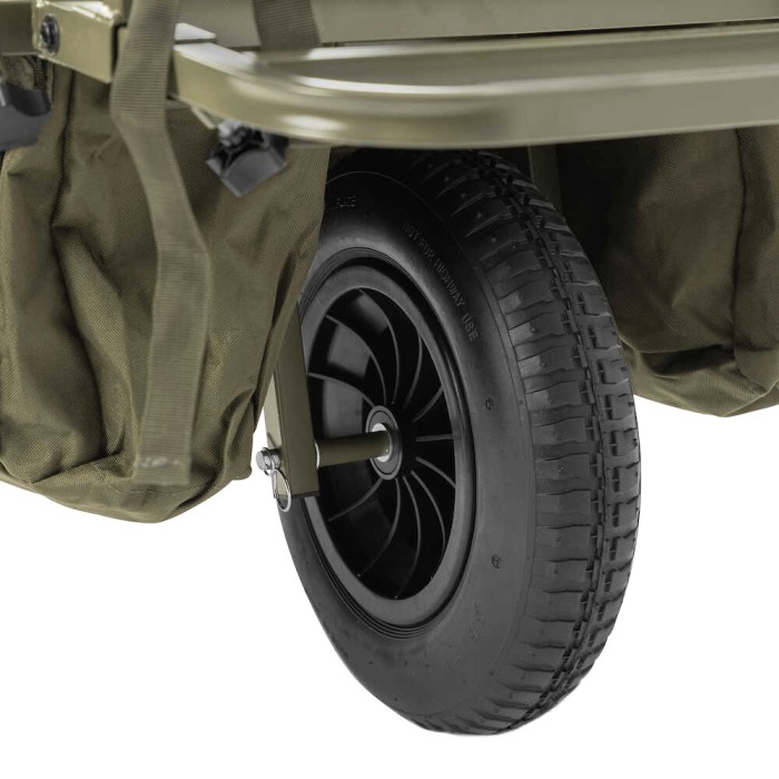 Avid Carp Transit Extreme 3 Wheel Fishing Barrow Close Up 15