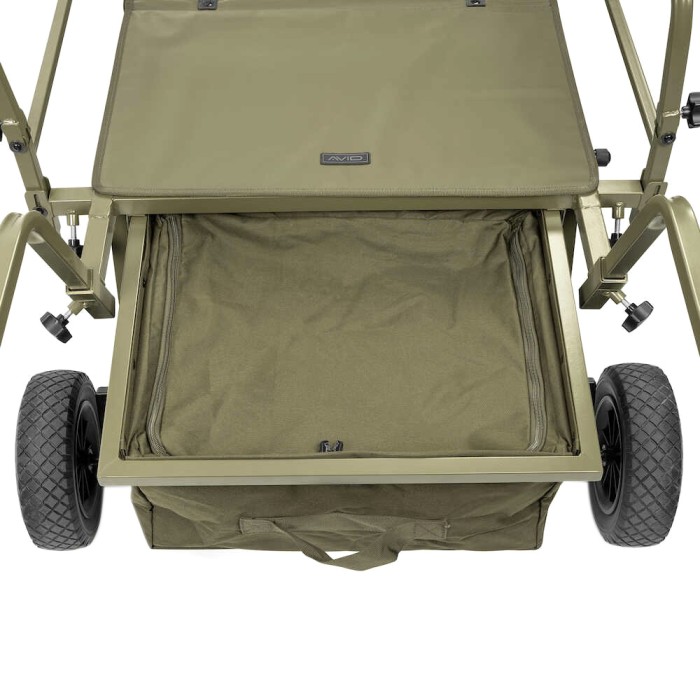 Avid Carp Transit Extreme 3 Wheel Fishing Barrow Close Up 18