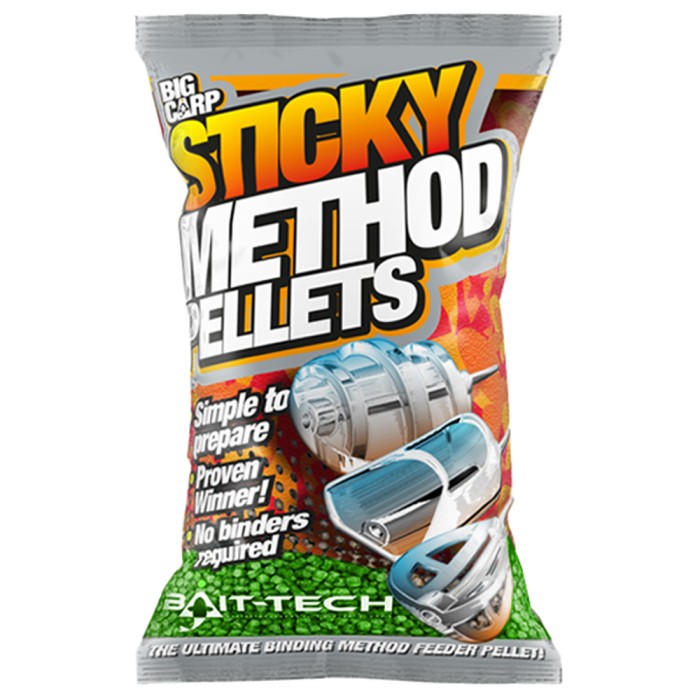 Bait-Tech Sticky Method Fishing Pellets Micro Green