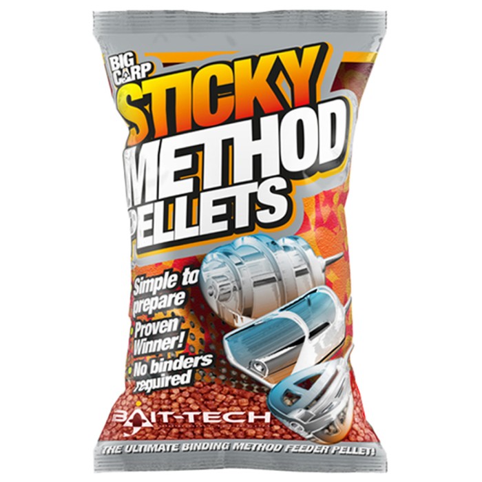 Bait-Tech Sticky Method Fishing Pellets Micro Red