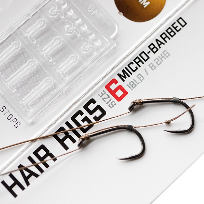 Korda Basix Ready Tied Hair Rigs Micro Barbed Hooks