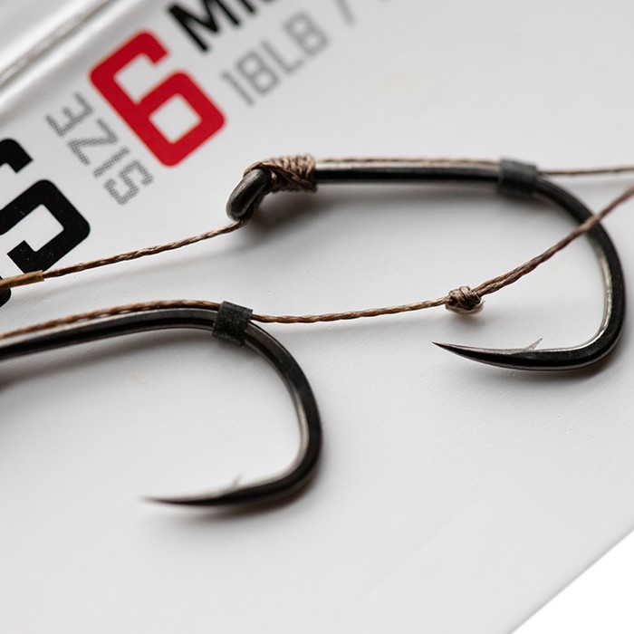Korda Basix Ready Tied Hair Rigs Micro Barbed Hooks 2