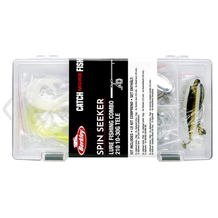 Berkley Catch More Fish Spin Tele Rod & Reel Combo Tackle Box
