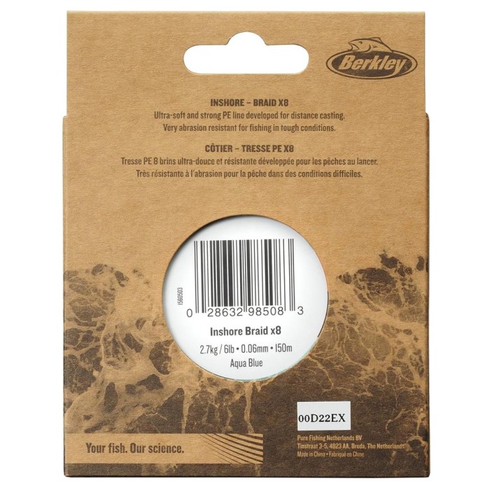 Berkley Nautil Aqua Blue X80 Braid 300m 1