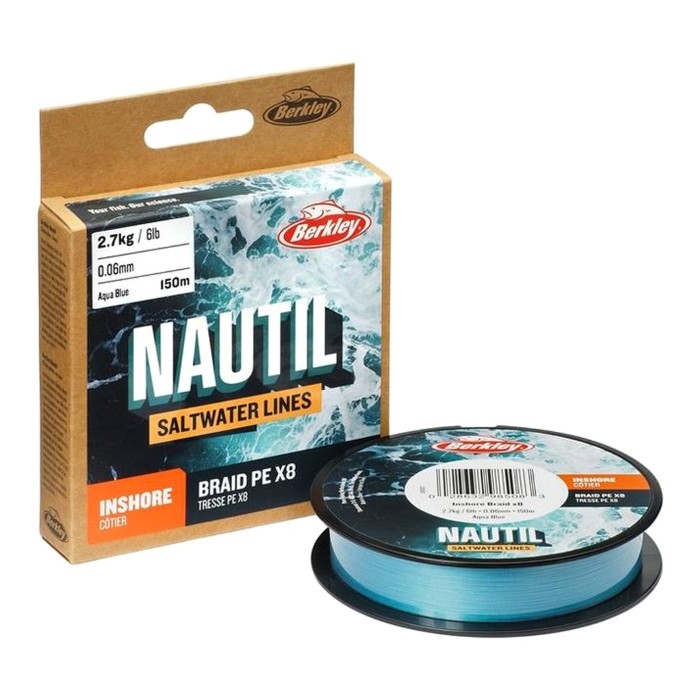 Berkley Nautil Aqua Blue X80 Braid 300m