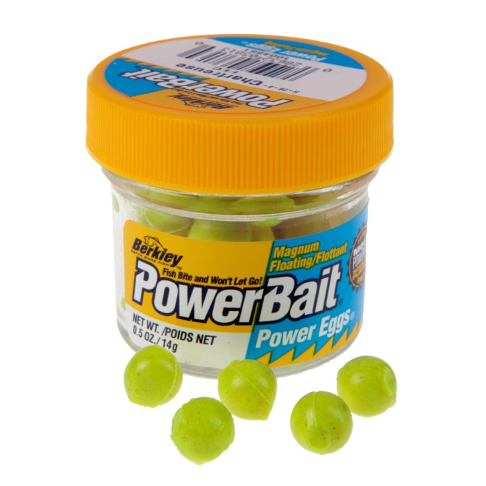 Berkley Powerbait Fishing Eggs Floating Magnum Chartreuse