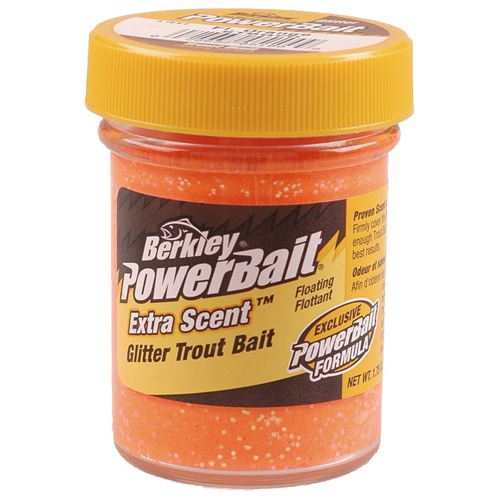 Berkley PowerBait Glitter Trout Bait Fluorescent Orange