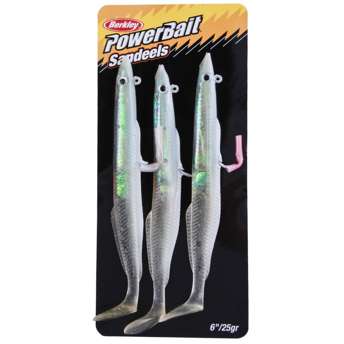 Berkley Powerbait Sandeels Pack of 3 White 2