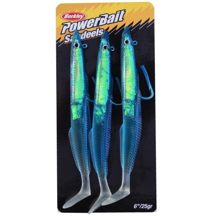 Berkley Powerbait Sandeels Pack of 3 Blue 2 