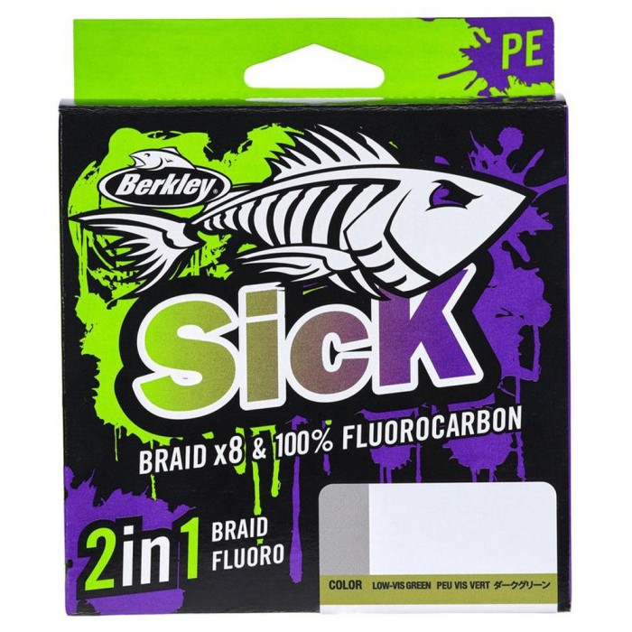 Berkley Sick 2 In 1 Braid 150m Fluoro 50m 2