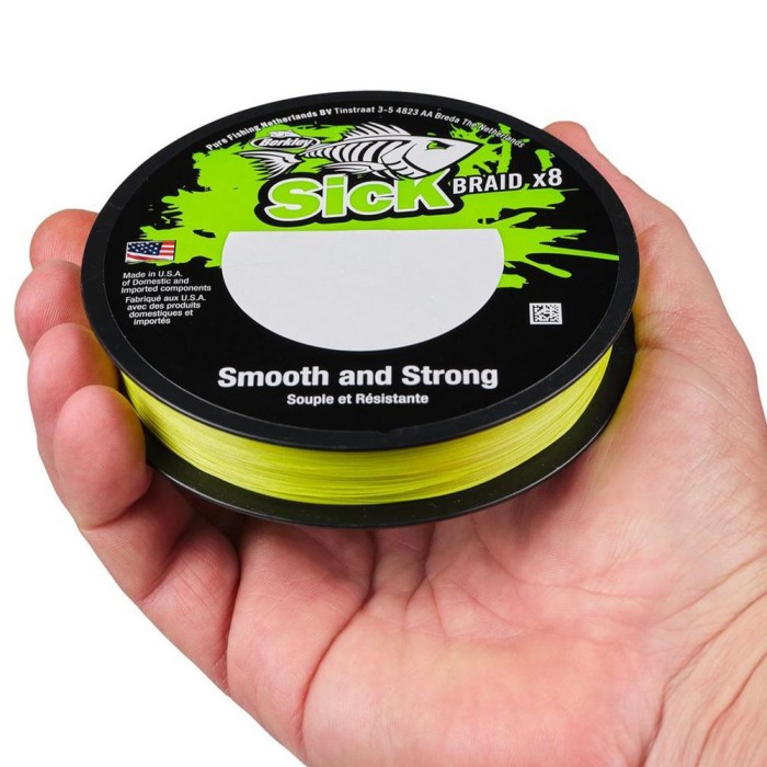Berkley Sick Hi-Vis Yellow Braid 150m 1