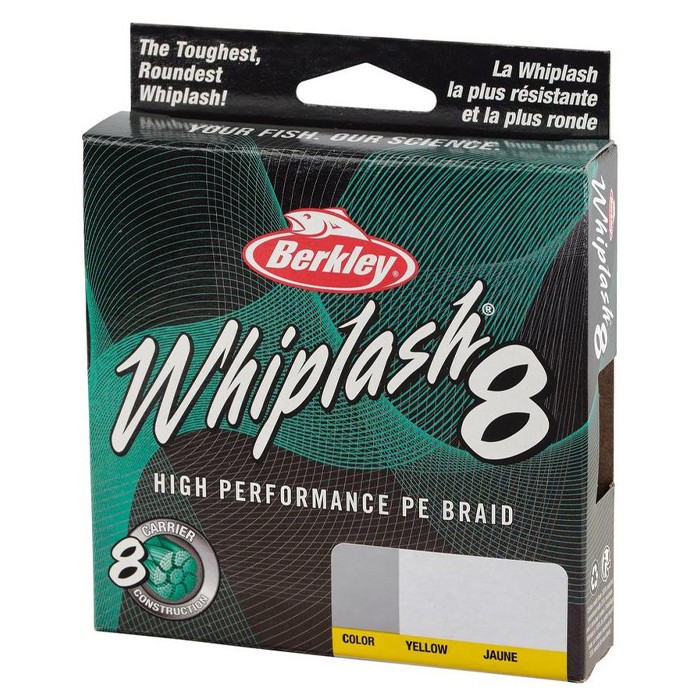 Berkley Whiplash 8 Yellow Fishing Braid 300m 2