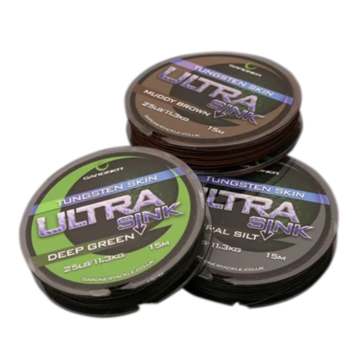 Gardner Ultra Sink Tungsten Skinned Hooklink 15m