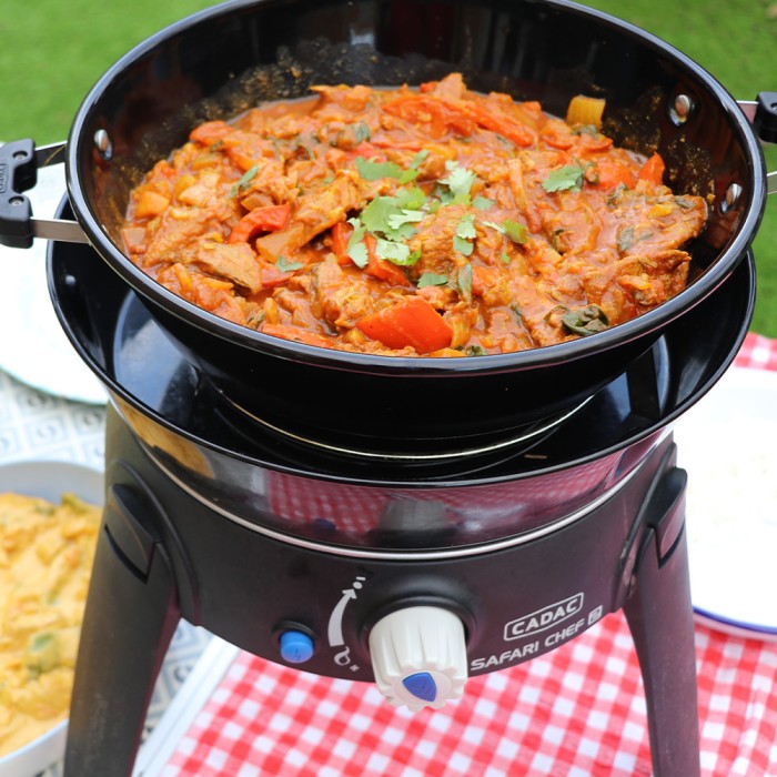 Cadac Safari Chef 30 LP BBQ In Use 1