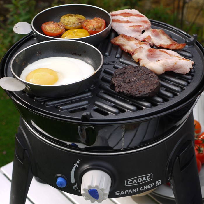 Cadac Safari Chef 30 LP BBQ In Use 3
