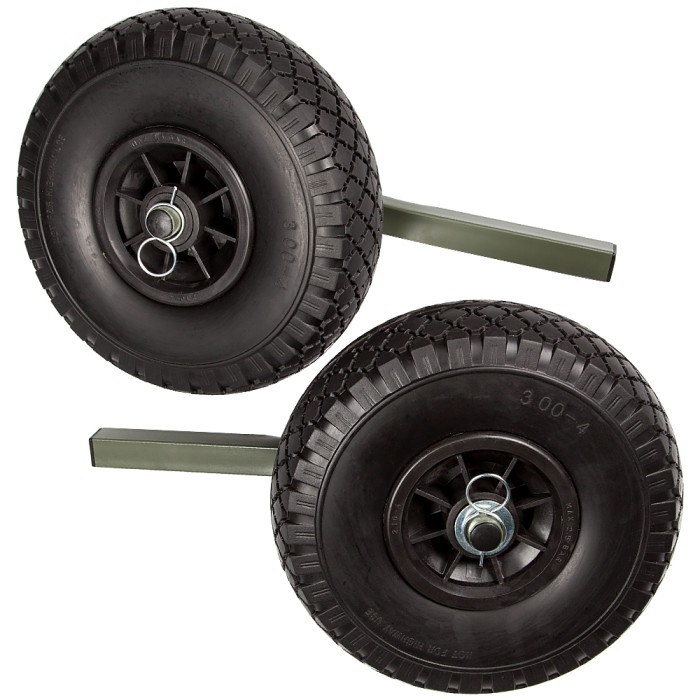 Carp Porter Triporter MK4S Fat Boy Puncture Proof Wheels Complete