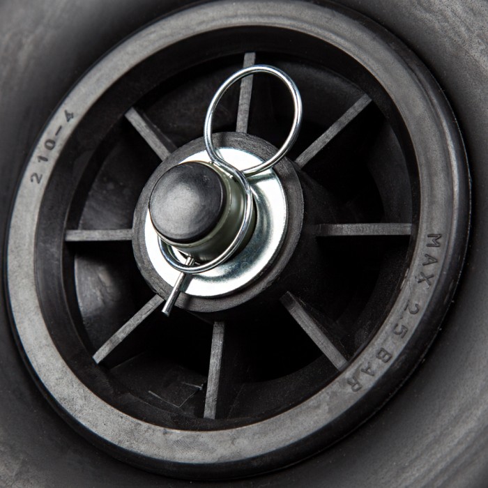 Carp Porter Triporter MK4S Fat Boy Puncture Proof Wheels Complete Spoke Close Up