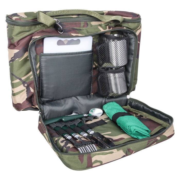 Carp Porter DPM Modular Compact Fishing Food Bag Open