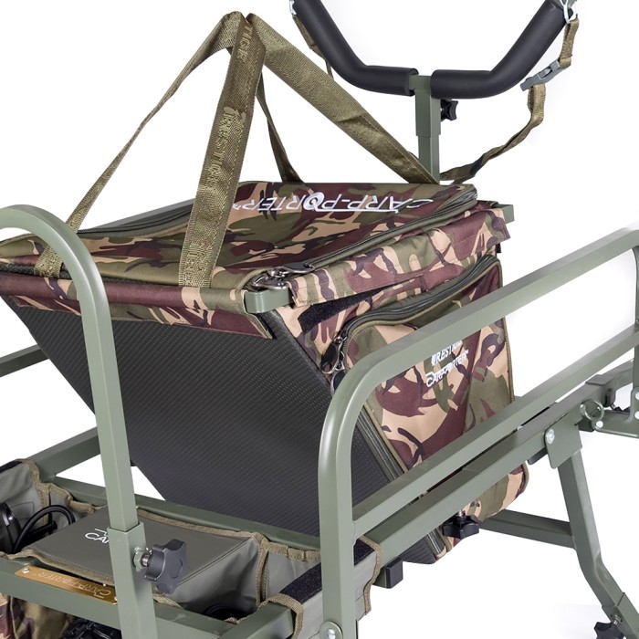 Prestige Carp Porter MK2 Navigator DPM Barrow Close Up 2