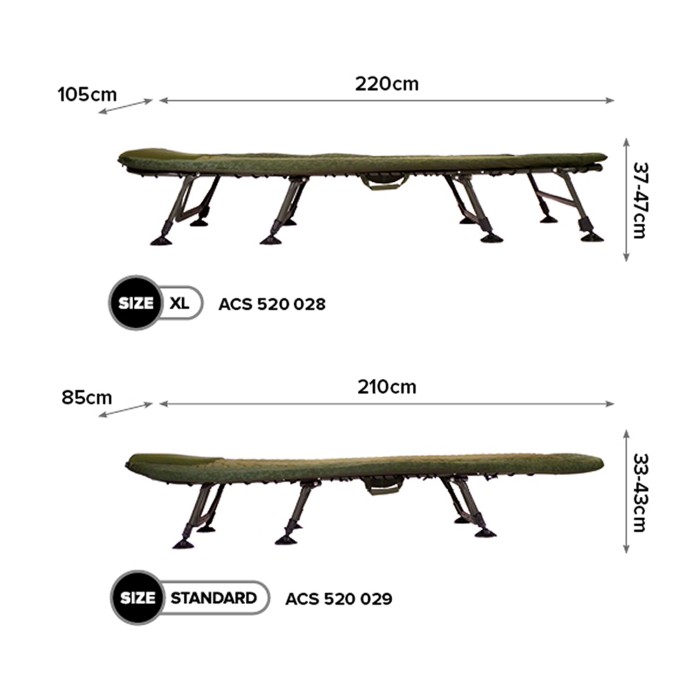 Carp Spirit Magnum Air-Line Bed Dimensions